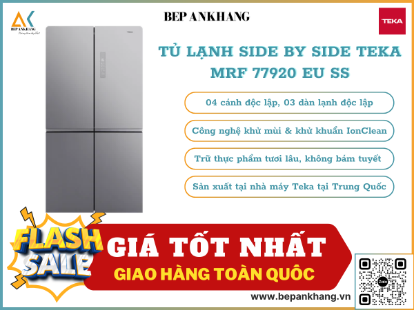 Tủ lạnh Side by Side TEKA MRF 77920 EU SS - Sản xuất tại nhà máy Teka 